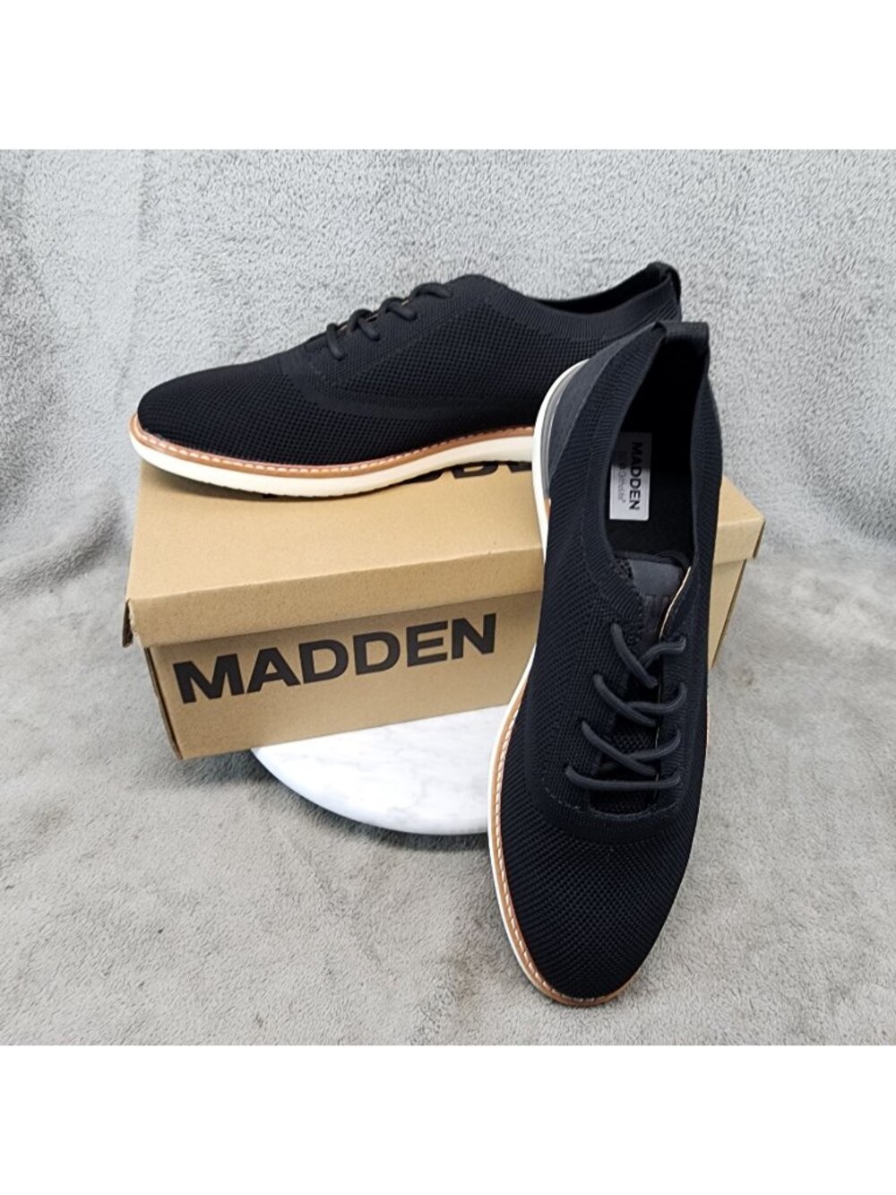Madden Shoes Mens Size 12 Black Lace Up Oxford *NWT*